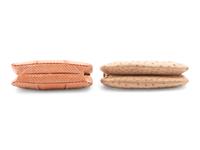 Two Judith Leiber Pouch Fame Bags; One Ostrich, One Snakeskin