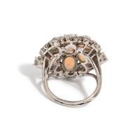OPAL AND DIAMOND RING