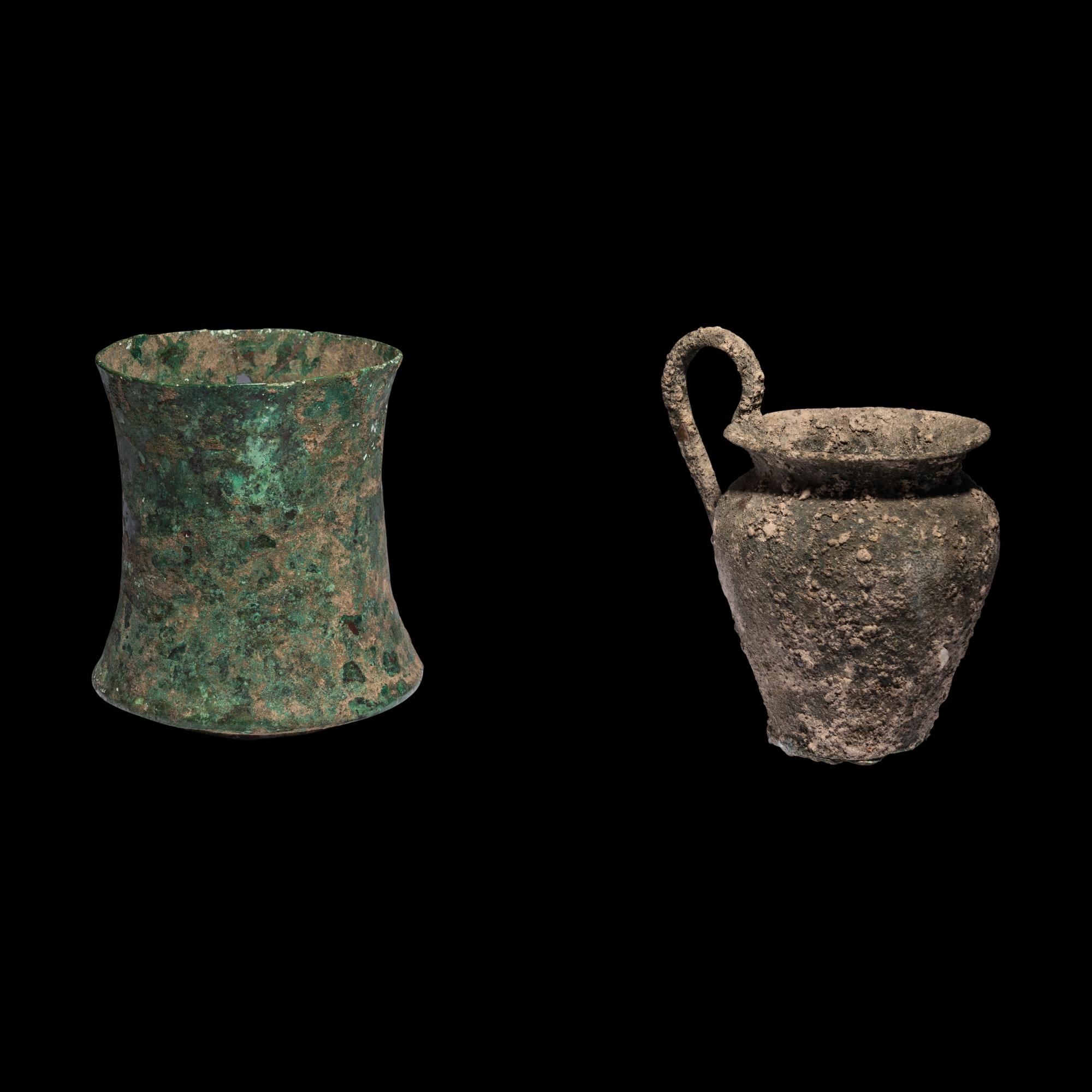 Two Greco-Roman Bronze Vessels