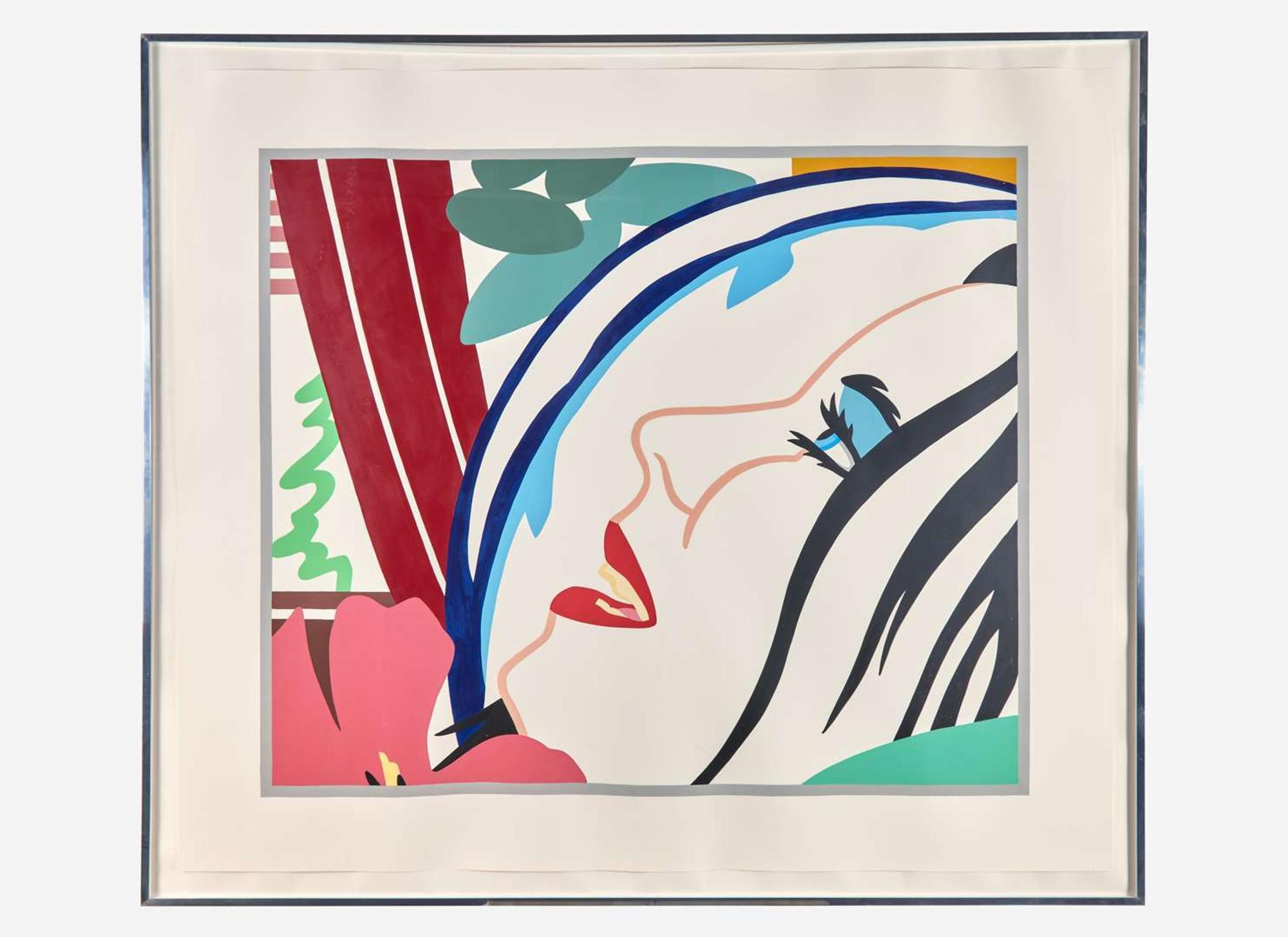 Tom Wesselmann (American, 1931-2004) Bedroom Face with Tulip