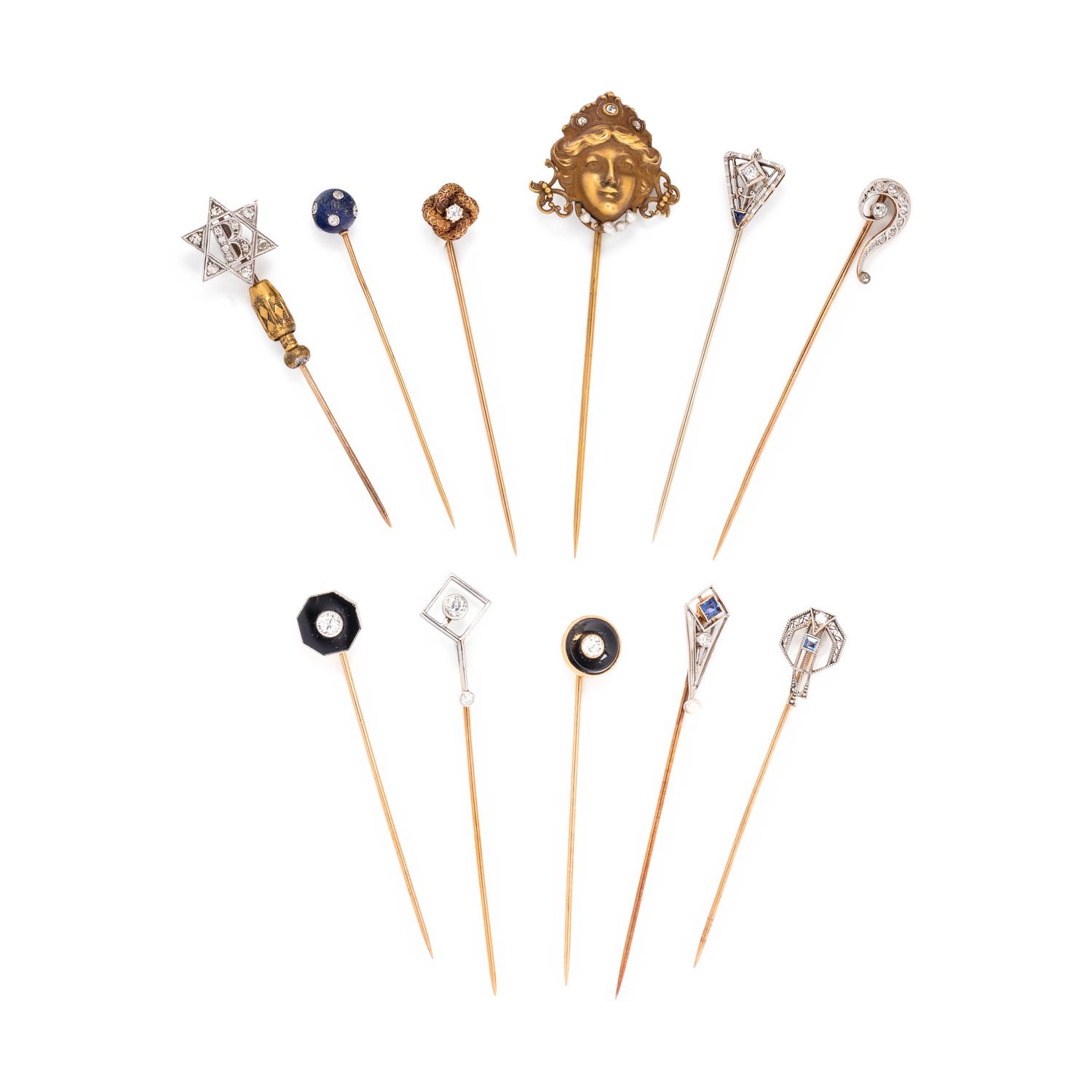 COLLECTION OF STICKPINS