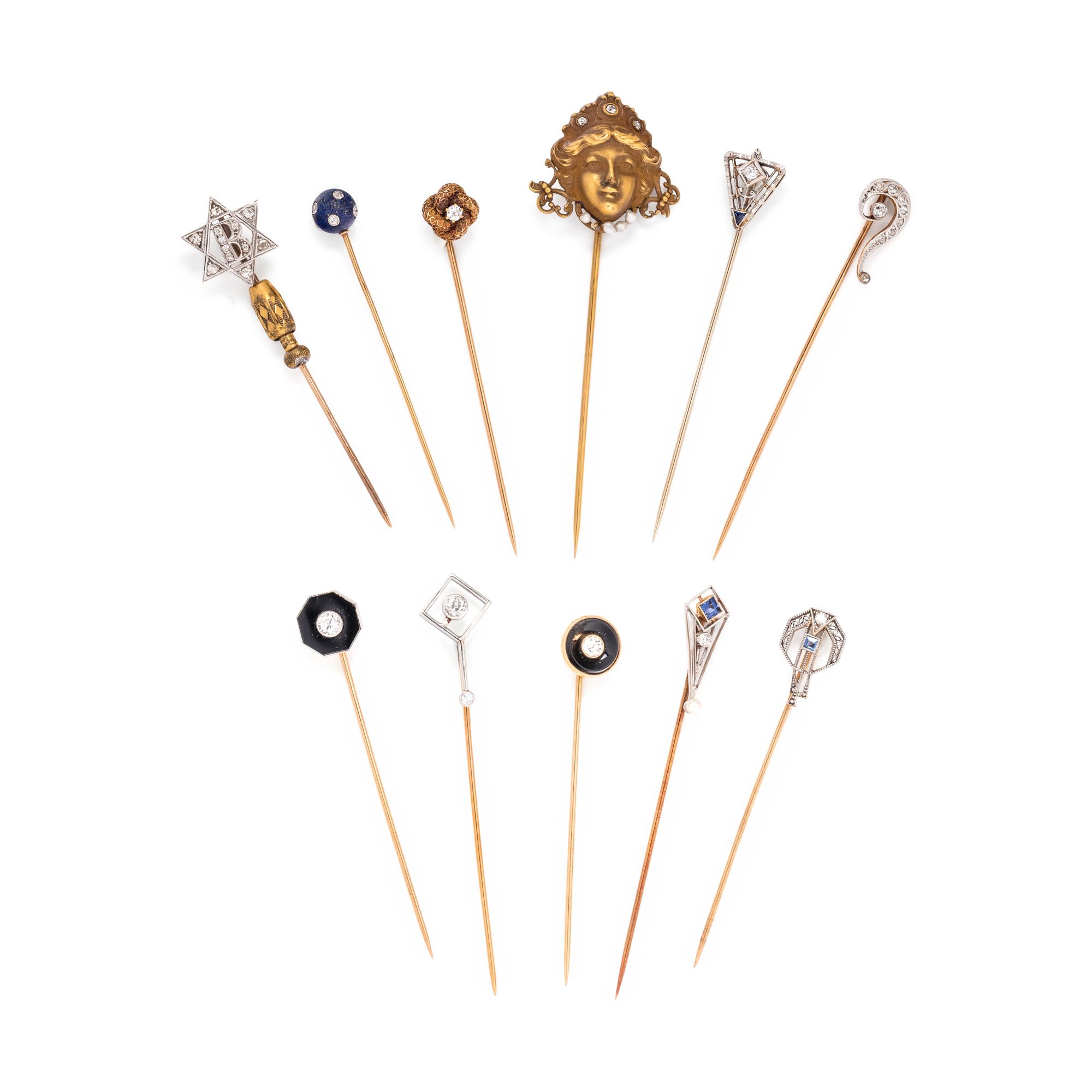 COLLECTION OF STICKPINS
