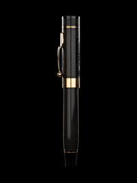Conway Stewart: Churchill-Ebonite and Gilt Trim Limited Edition Ballpoint Pen