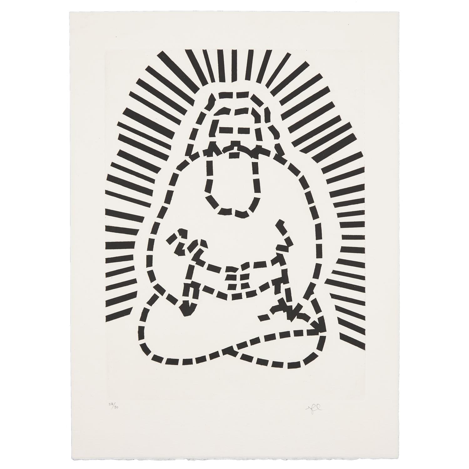 Roy Lichtenstein (American, 1923-1997) — Illustration for "Passage du Nord-Ouest" (from La Nouvelle Chute de L'Amérique ), 1992