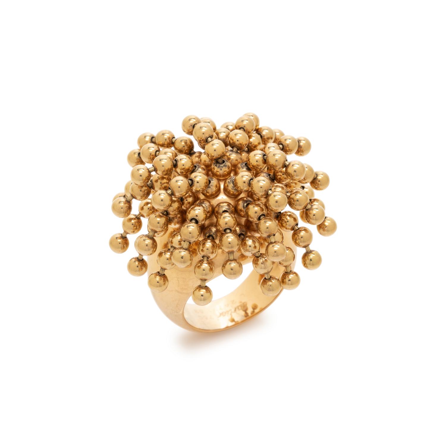 CARTIER, YELLOW GOLD 'NOUVELLE VAGUE' RING