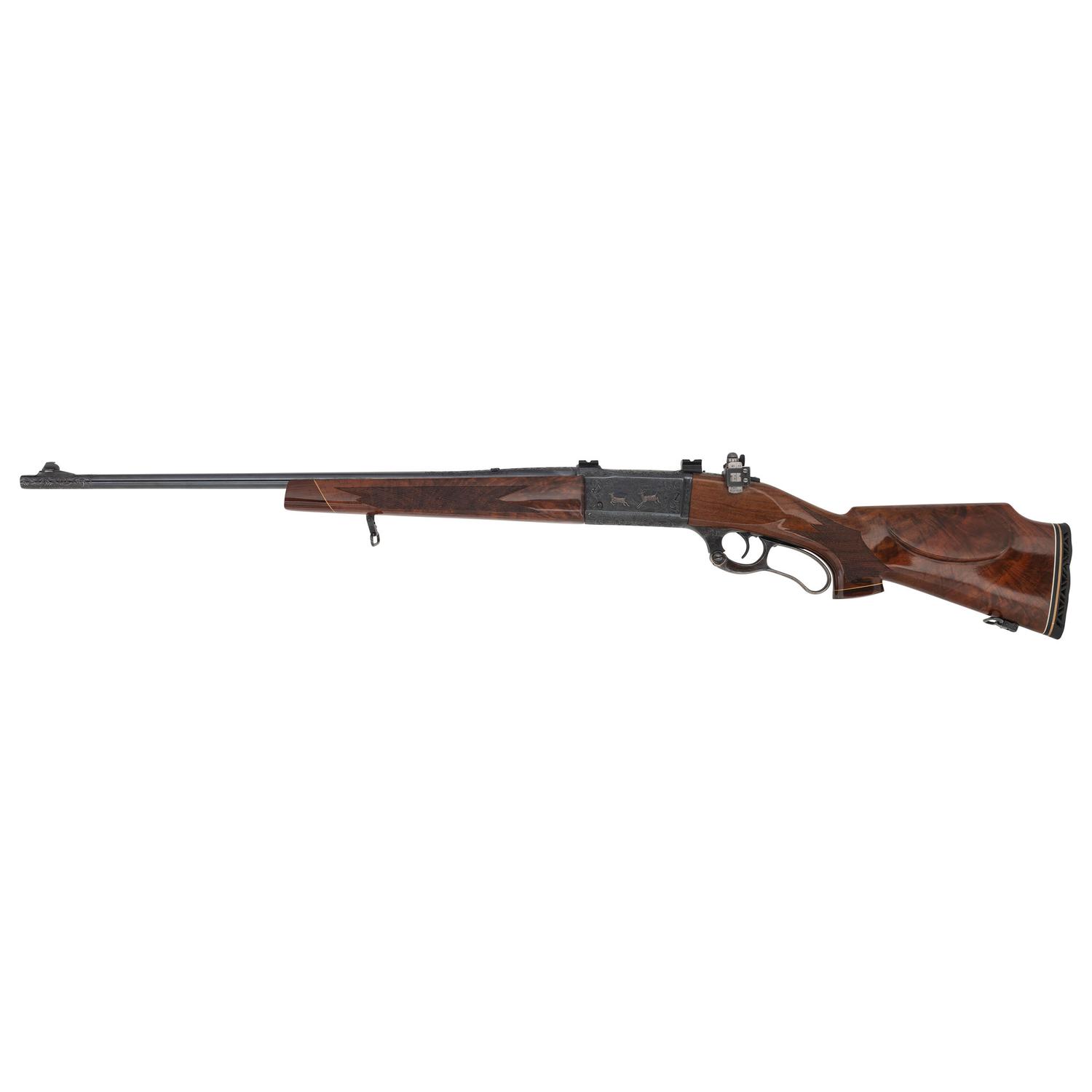 ** Custom Engraved Savage Model 99 with Olympic Peep Sight