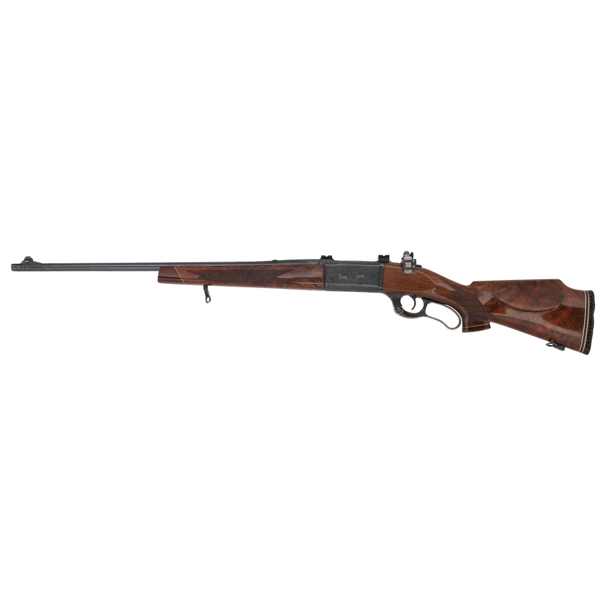 ** Custom Engraved Savage Model 99 with Olympic Peep Sight