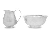 A Porter Blanchard Silver Pitcher and Basin