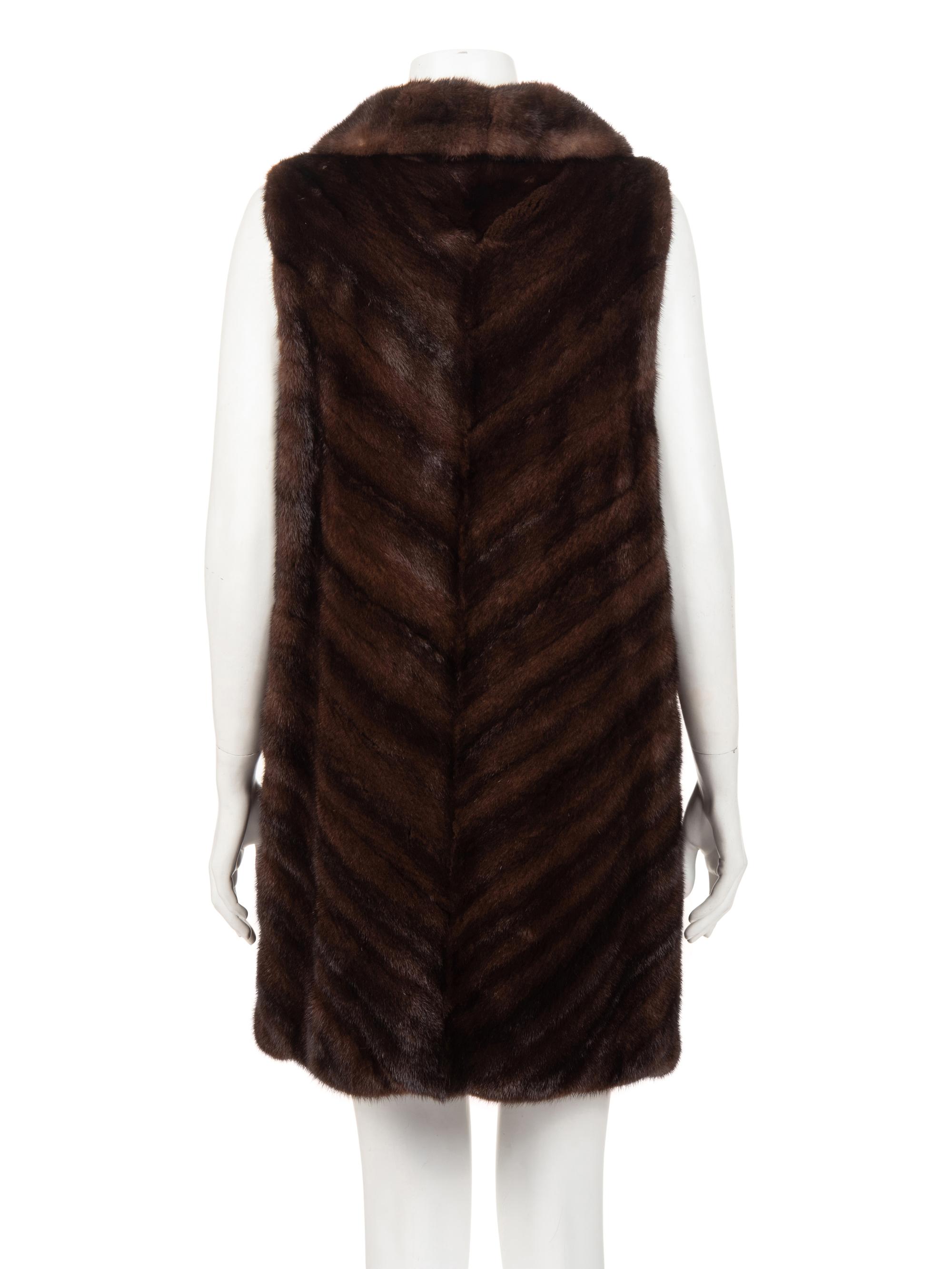 J. Mendel Sleeveless Mink Vest