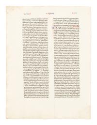 [LEAF BOOK - FUST & SCHOEFFER]. The 1462 Fust & Schoeffer Bible. An essay by Eberhard Koenig...With an Original Leaf from the 1462 Bible. Akron & Evanston: Bruce Ferrini/Hamill & Barker, 1993.