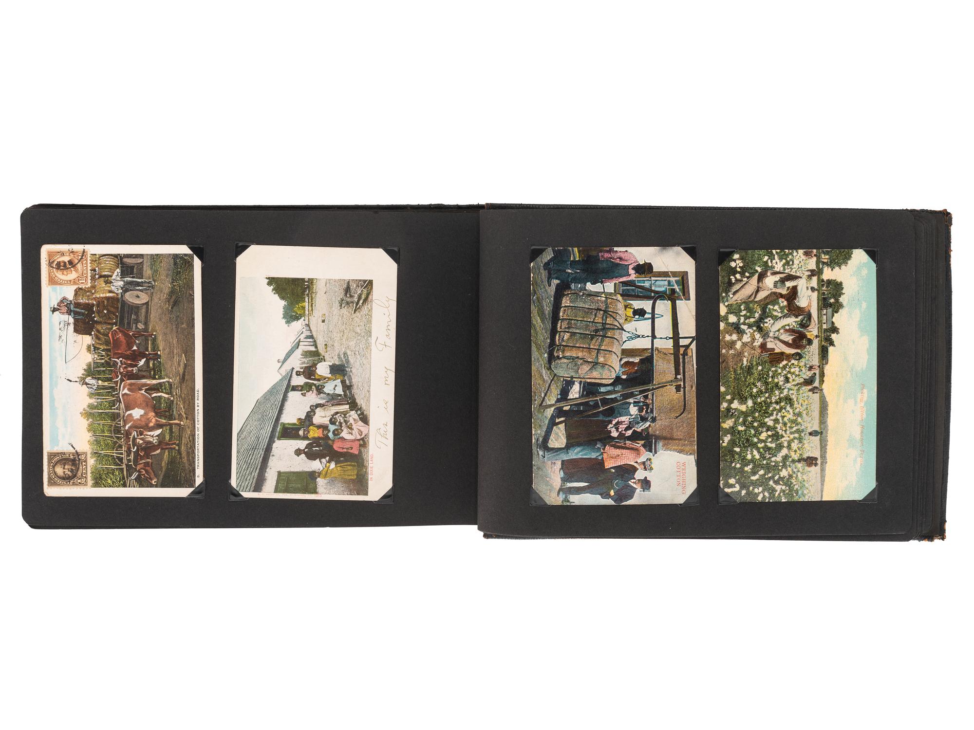[EARLY PHOTOGRAPHY]. Photos and postcards of African American subjects, incl. agricultural scenes.