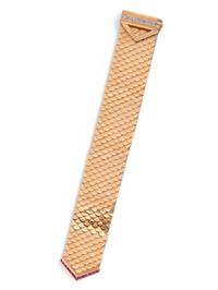 YELLOW GOLD, SYNTHETIC RUBY AND DIAMOND BRACELET