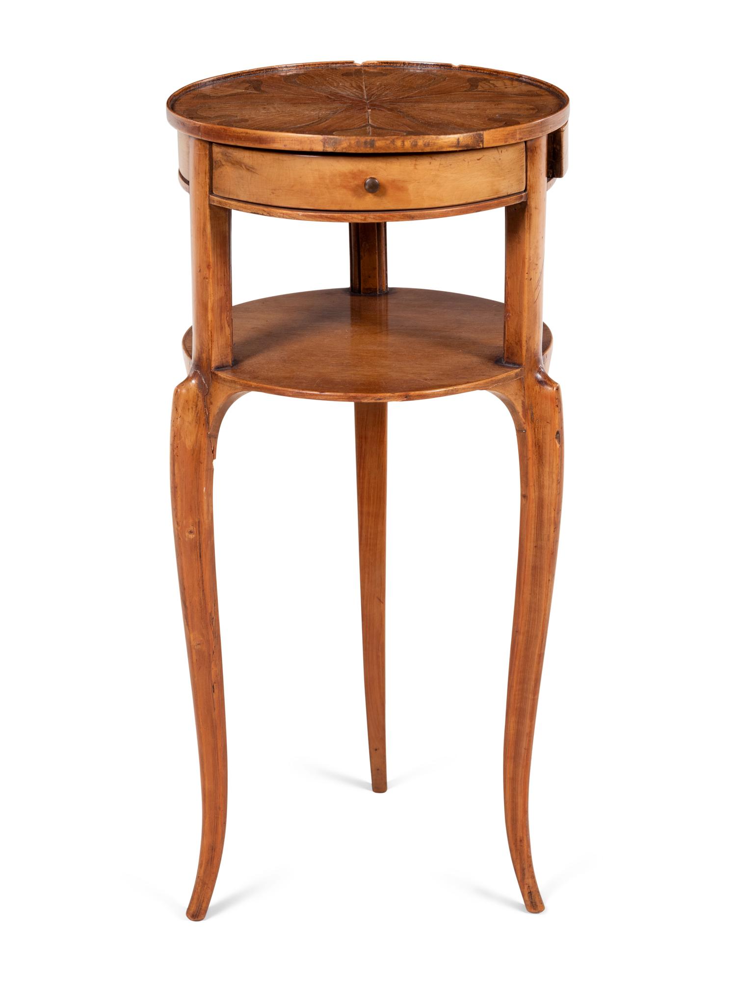 A Louis XV Style Olivewood Side Table