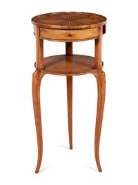 A Louis XV Style Olivewood Side Table