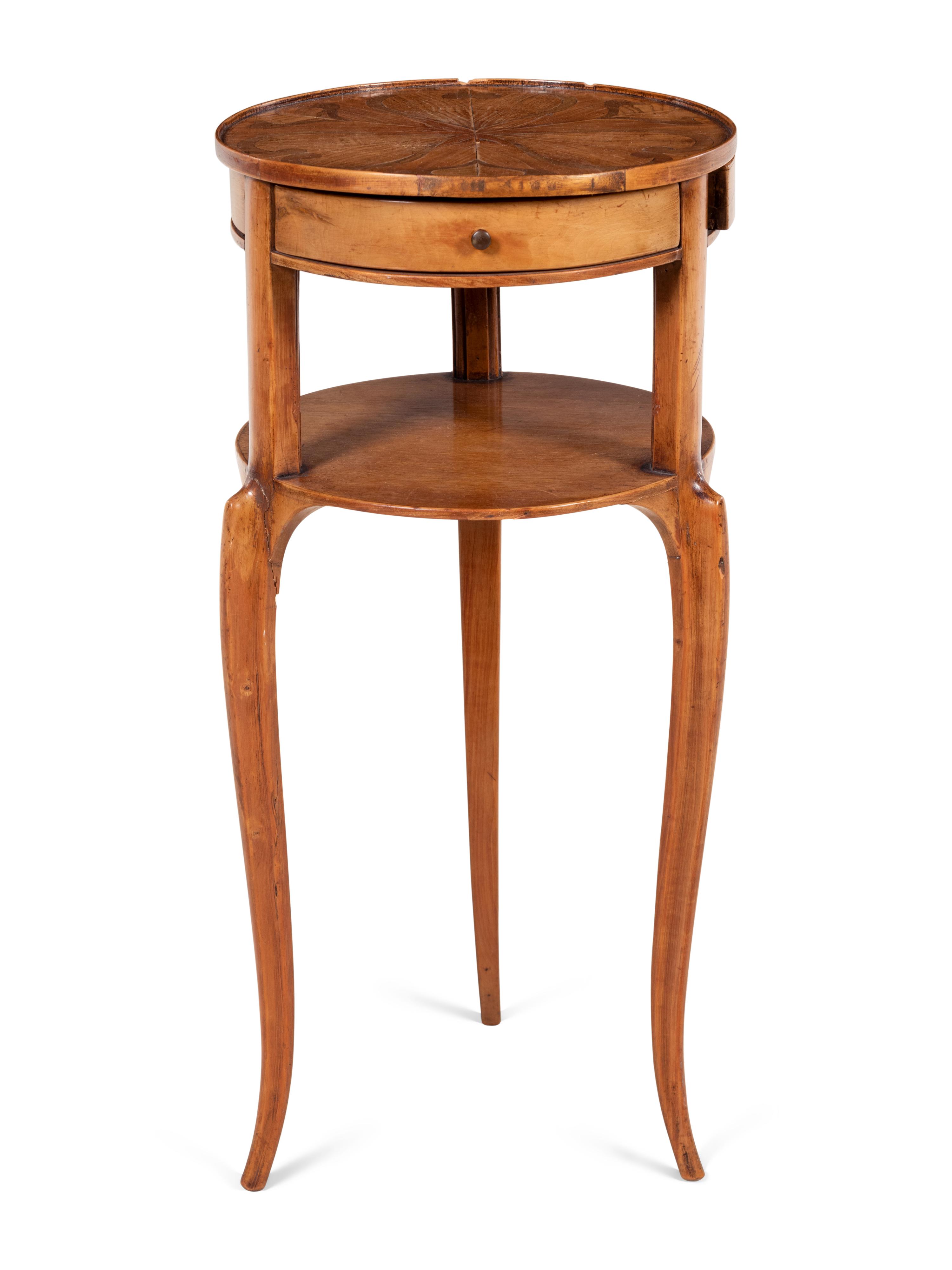 A Louis XV Style Olivewood Side Table