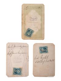 [CIVIL WAR]. 3 CDVs of Indiana officers incl. Genl. McCLELLAN, Col. VESTAL, and Lieut. ENGLEMAN.