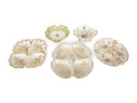 A Group of Five Continental Porcelain Serving Articles