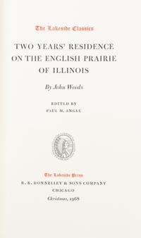 (LAKESIDE PRESS) Nine books.