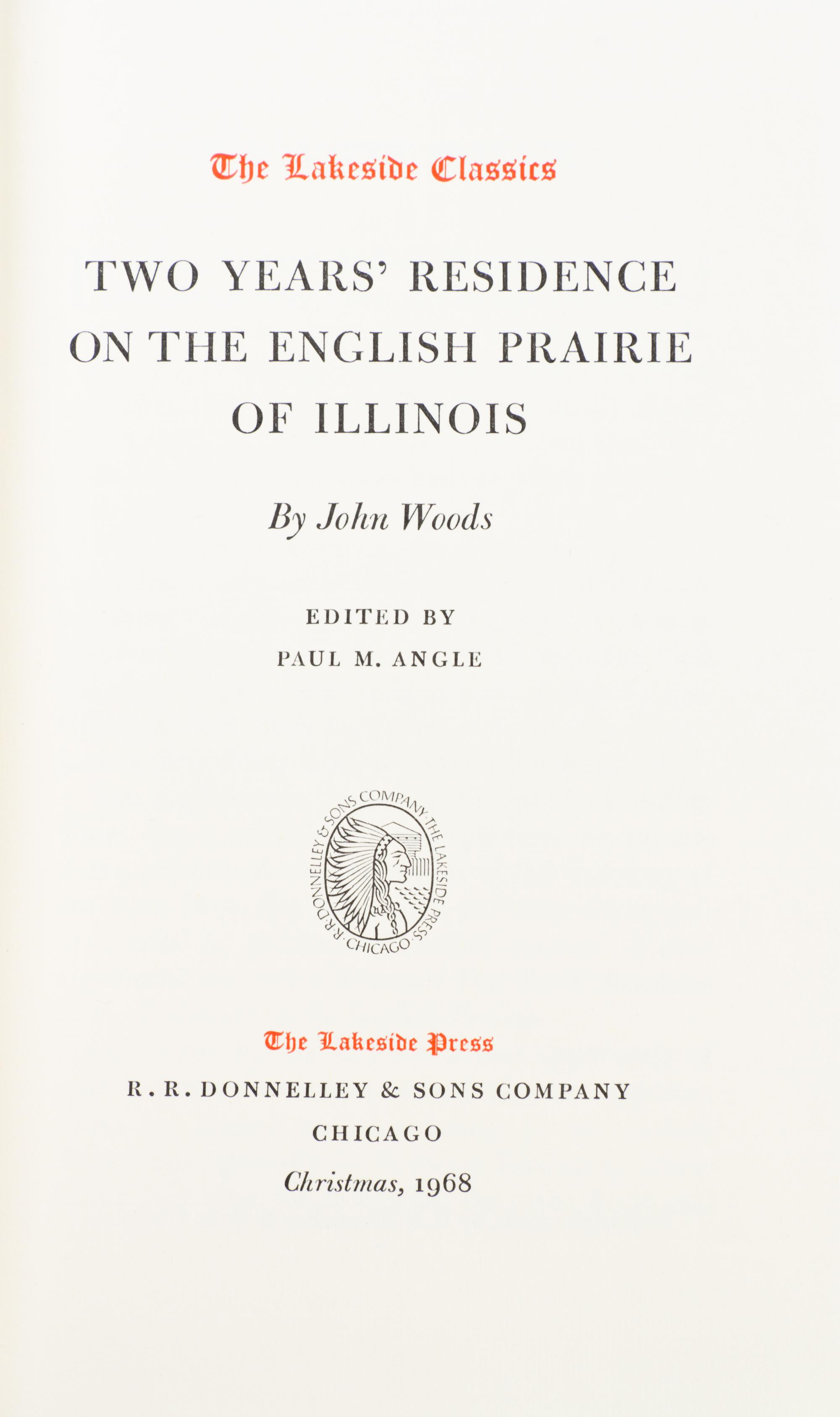 (LAKESIDE PRESS) Nine books.