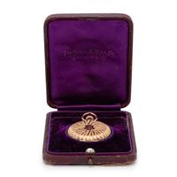WALTHAM, 14K YELLOW GOLD HUNTER CASE POCKET WATCH
