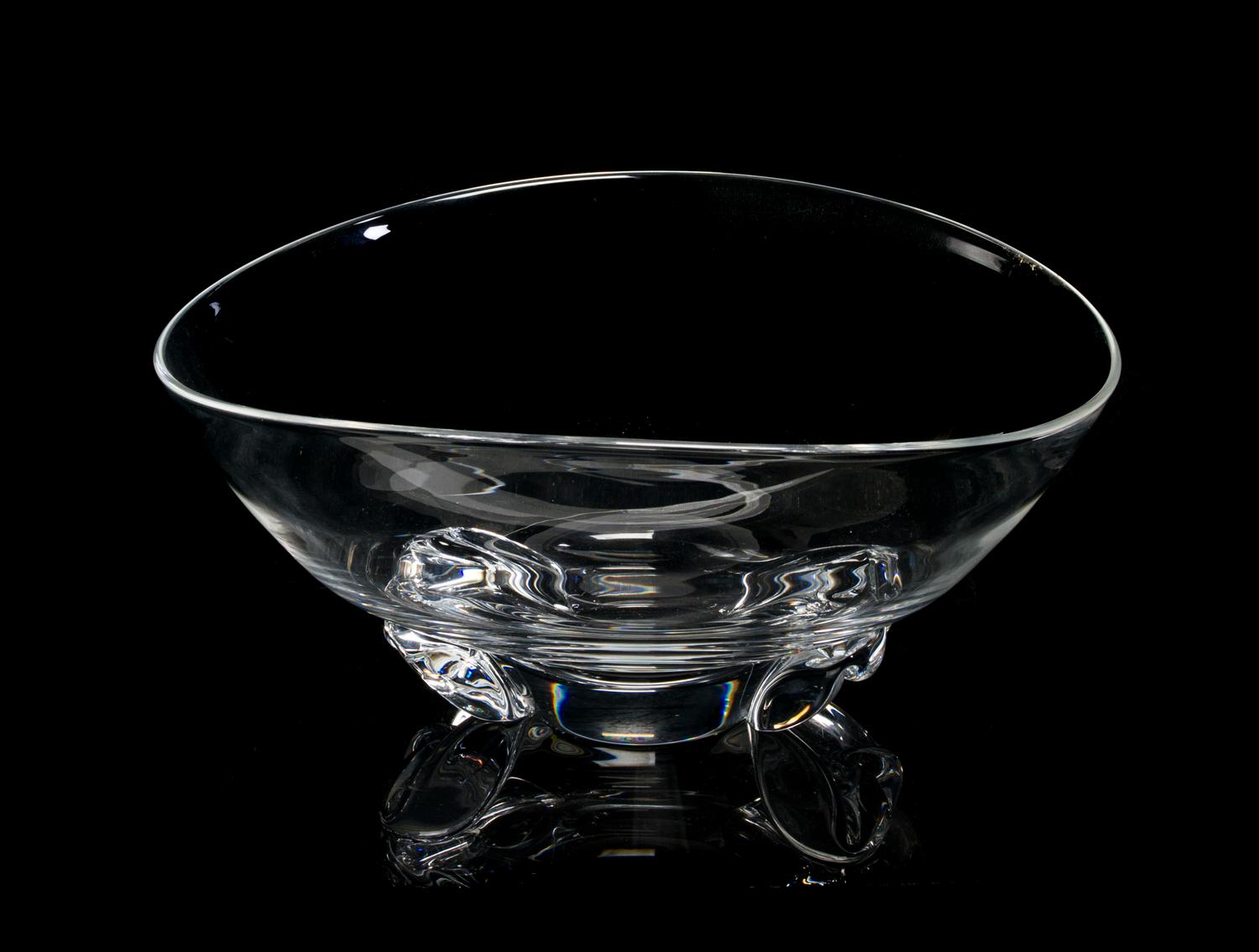 A Steuben Glass Bowl, Width 11 1/8 inches.