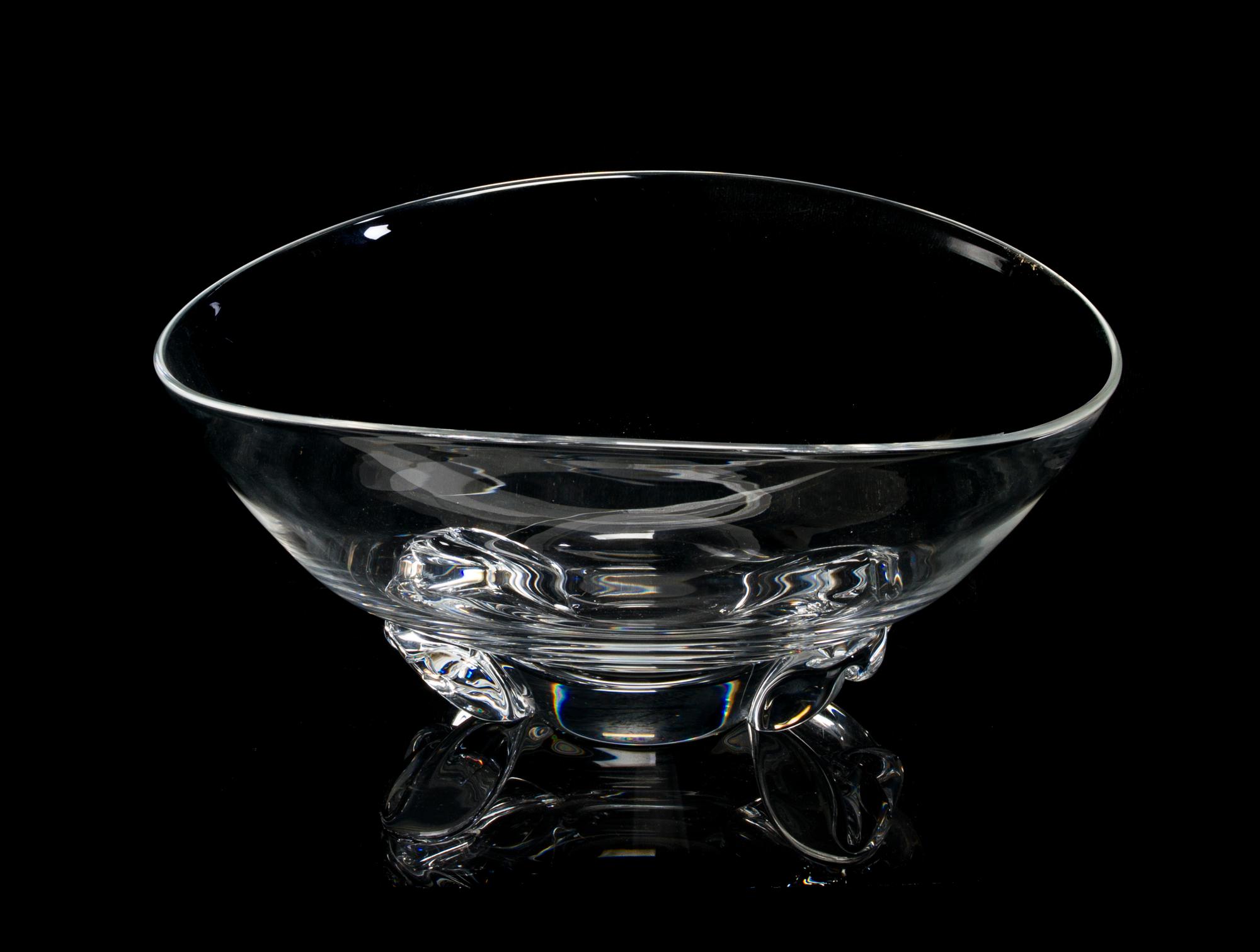 A Steuben Glass Bowl, Width 11 1/8 inches.
