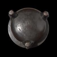 A Patinated Bronze Tripod Brazier, 18th/19th Century 清中期 三足銅火盆