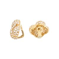 VAN CLEEF & ARPELS, DIAMOND EARCLIPS