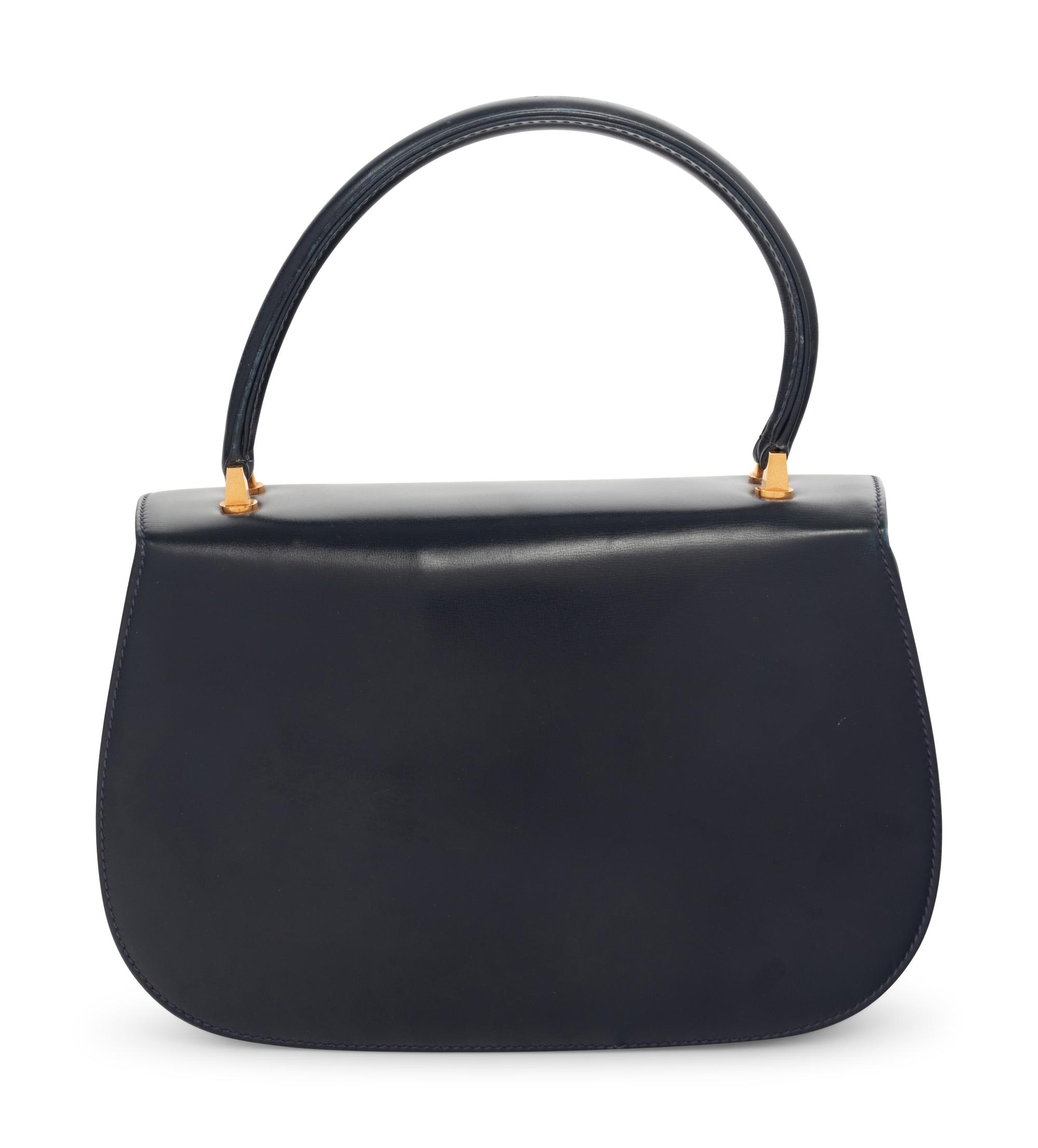 Gucci Leather Bag with Tiger Head Closure, 1970-90s