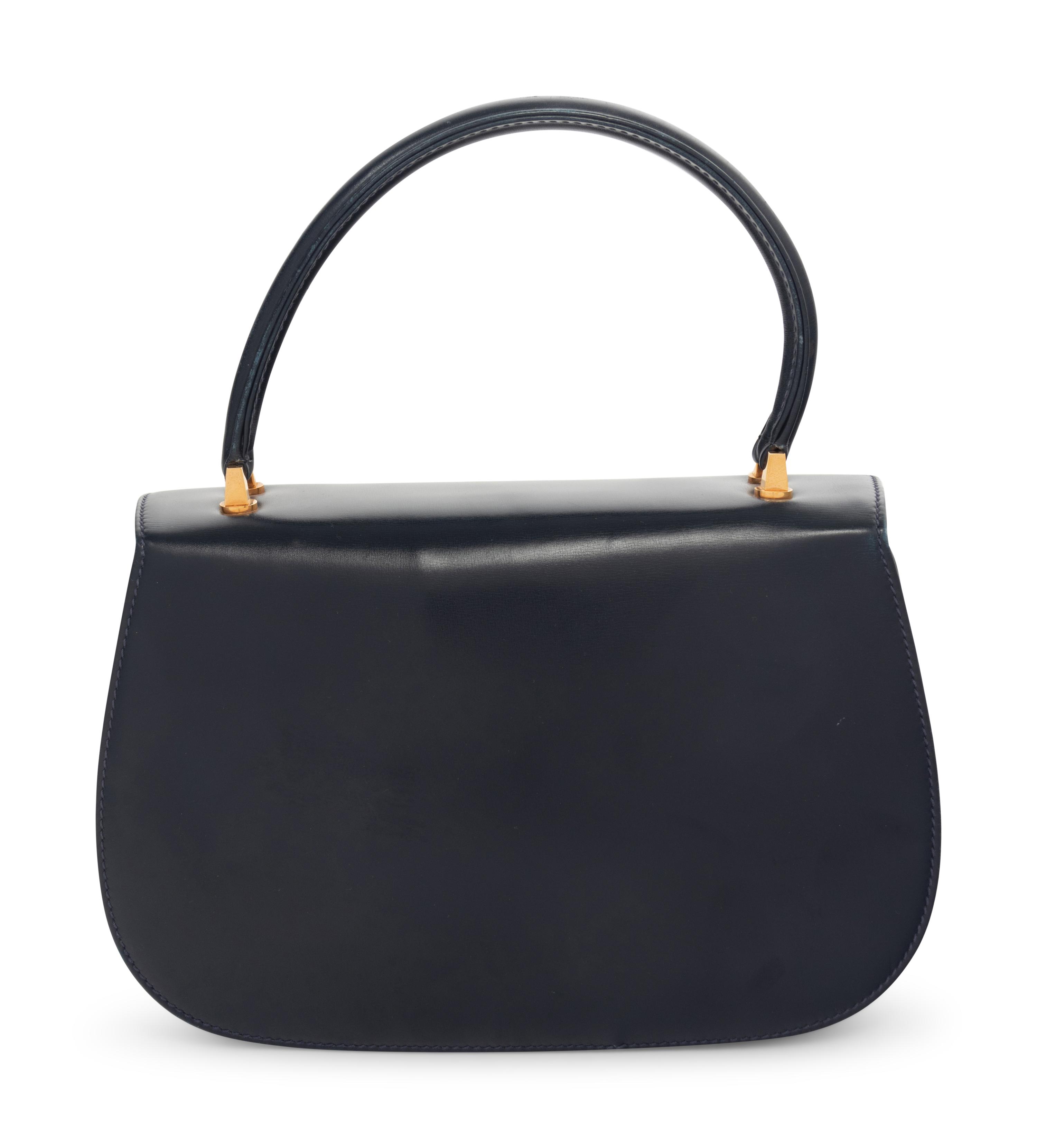 Gucci Leather Bag with Tiger Head Closure, 1970-90s