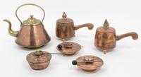 A Collection of Copper Articles Diameter of cauldron 14 inches. — MID TO LATE 20TH CENTURY