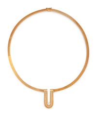 YELLOW GOLD AND DIAMOND COLLAR NECKLACE
