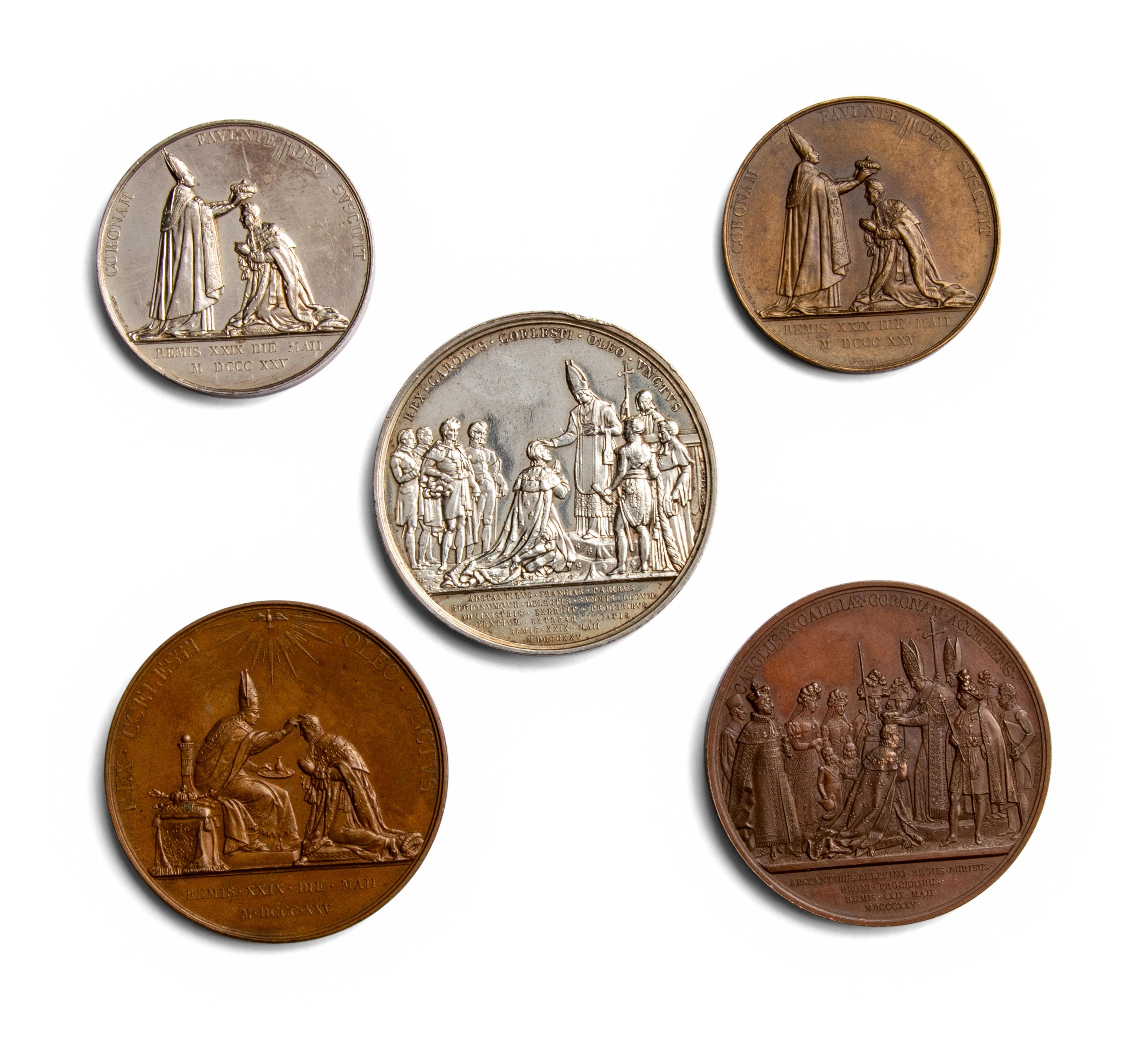 [EXONUMIA] Five Commemorative Medals Relating to Charles X