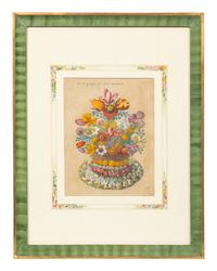 A German Hand-Colored Botanical Engraving