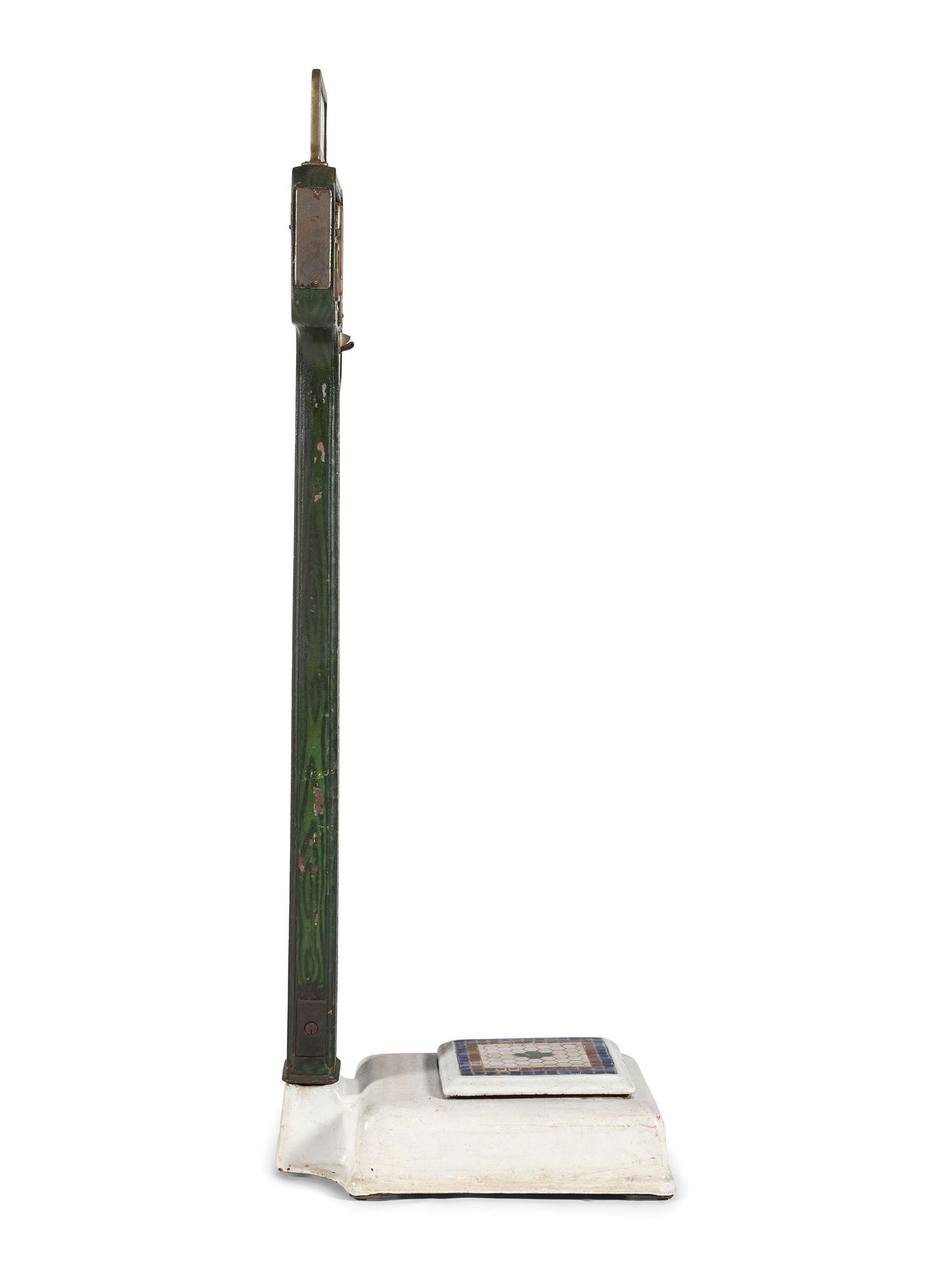 A 'Peerless' Cast Iron and Porcelain Penny Beam Scale