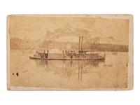 [CIVIL WAR]. 2 CDVs, incl. USS Gen. Sherman & CSS Selma .