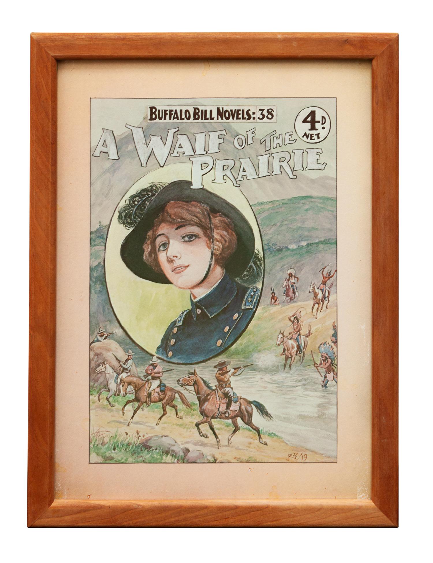 Three Framed Vintage Western Magazine Covers