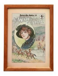 Three Framed Vintage Western Magazine Covers