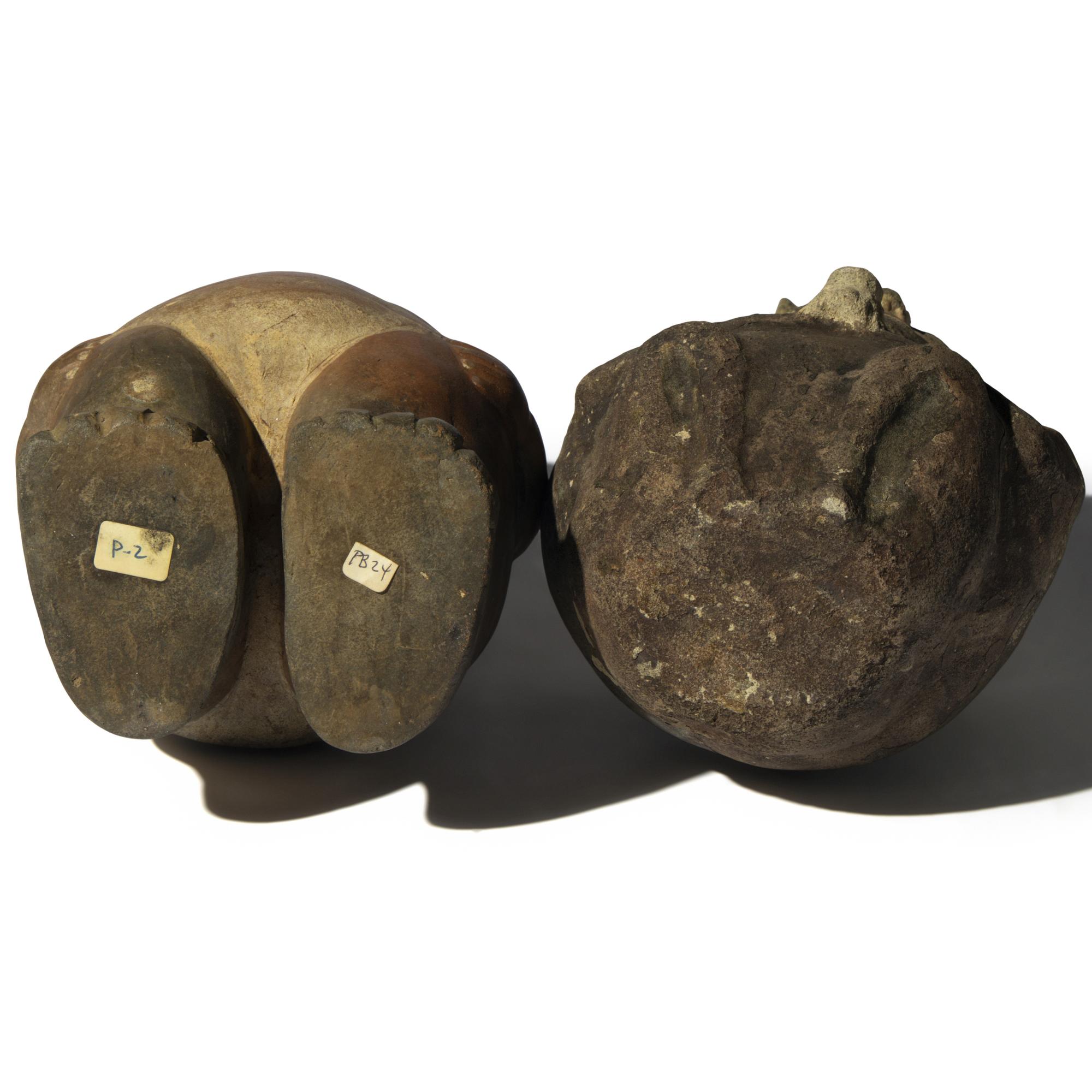 Two Moche and Chancay Terracotta Effigy Vessels