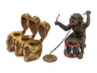 Two Monkey-Form Inkwells