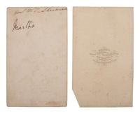 [SHERMAN, William T. (1820-1891)]. ALS as general, dated at Army Headquarters in Washington, 1869 and two CDV portraits from life.