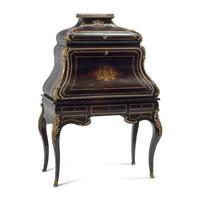 A Napoleon III Gilt Bronze Mounted Bureau