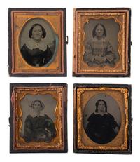 [EARLY PHOTOGRAPHY]. A collection of daguerreotypes, ambrotypes, tintypes, & CDVs.