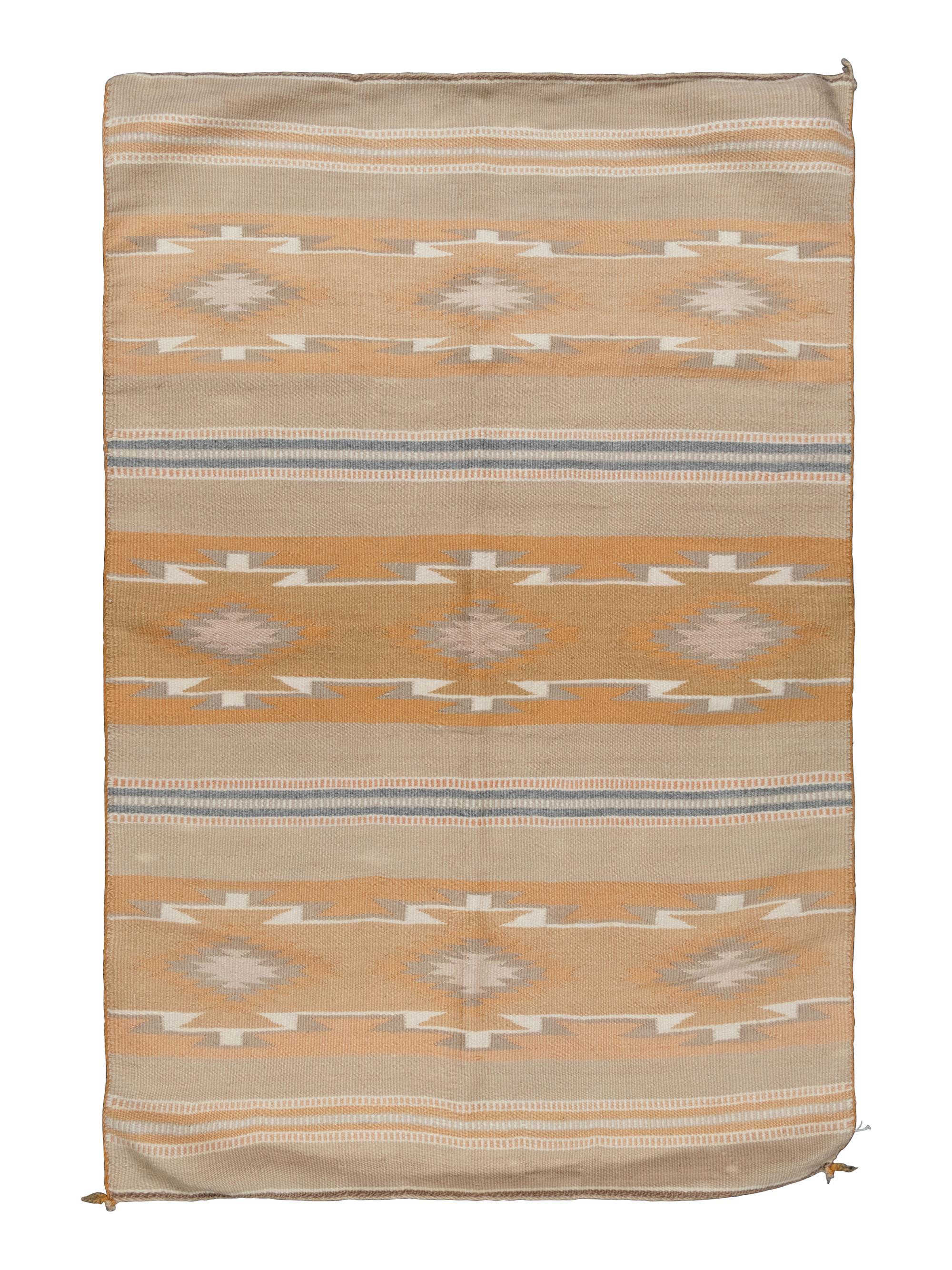 A Group of Three Navajo Wide Ruins Rugs and Weavings