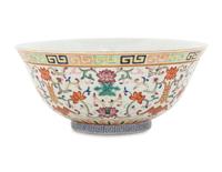 A Famille Rose ‘Longevity’ Porcelain Bowl