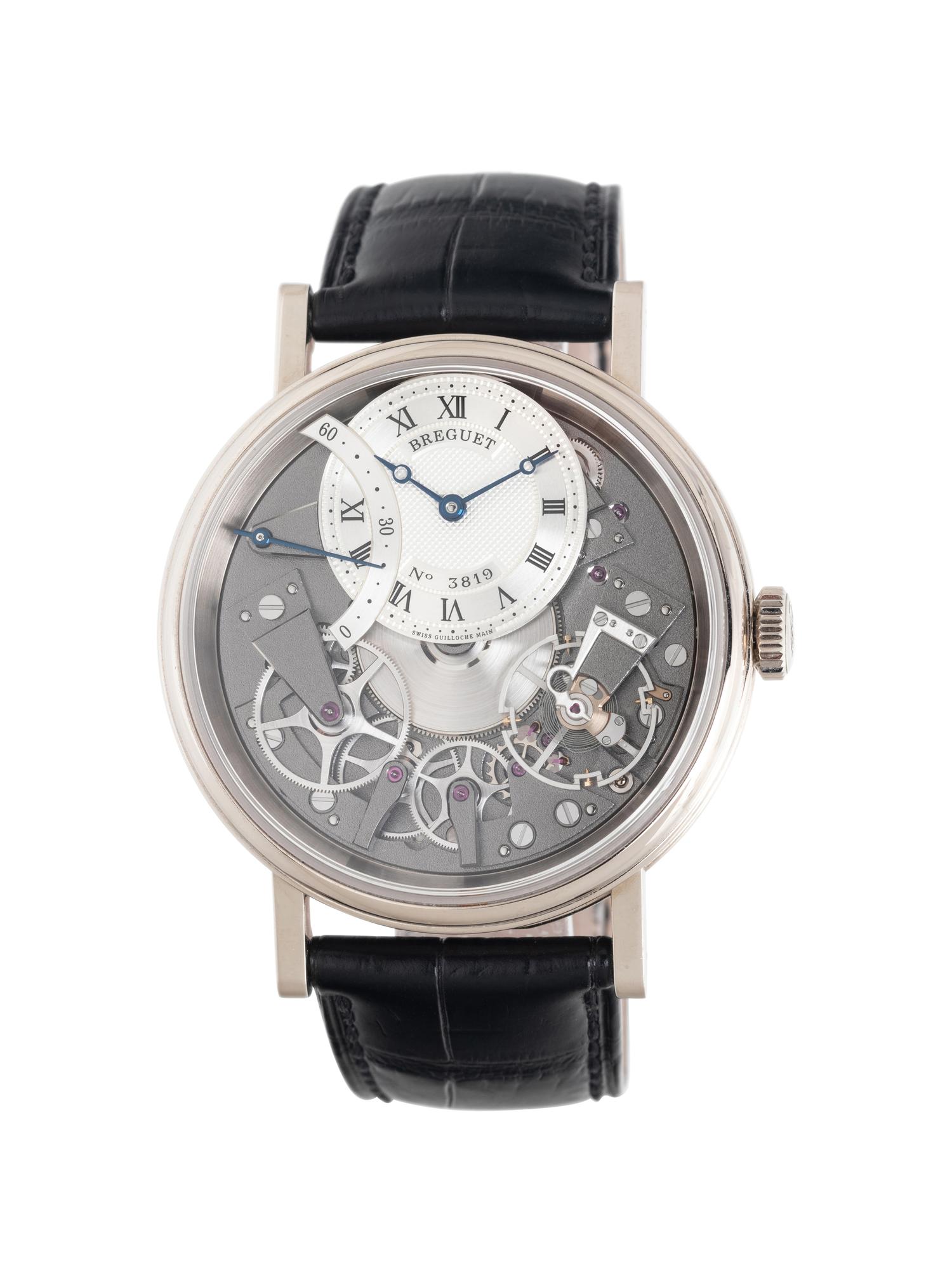 BREGUET, REF. 7097 18K WHITE GOLD 'TRADITION SECOND RETROGRADE' WATCH