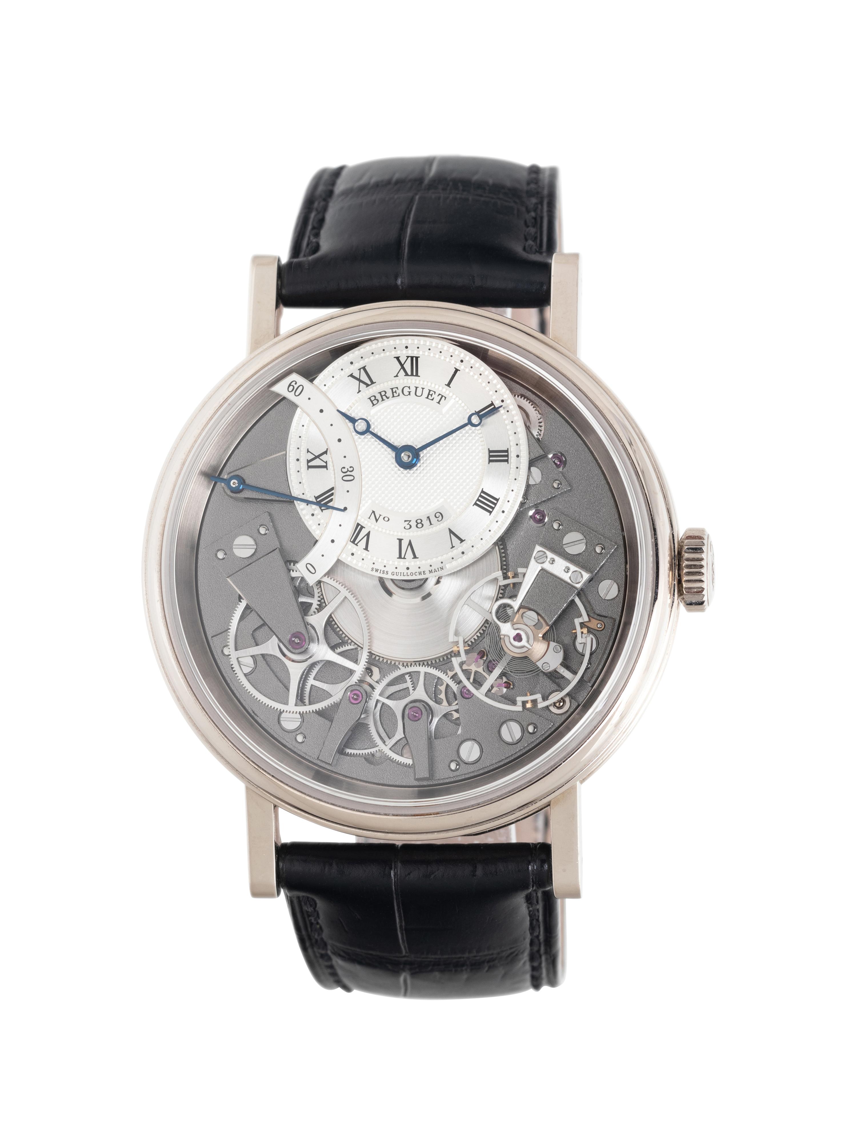 BREGUET, REF. 7097 18K WHITE GOLD 'TRADITION SECOND RETROGRADE' WATCH