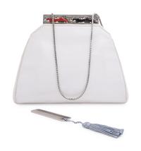 Judith Leiber Lizard Skin Greyhound Frame Bag