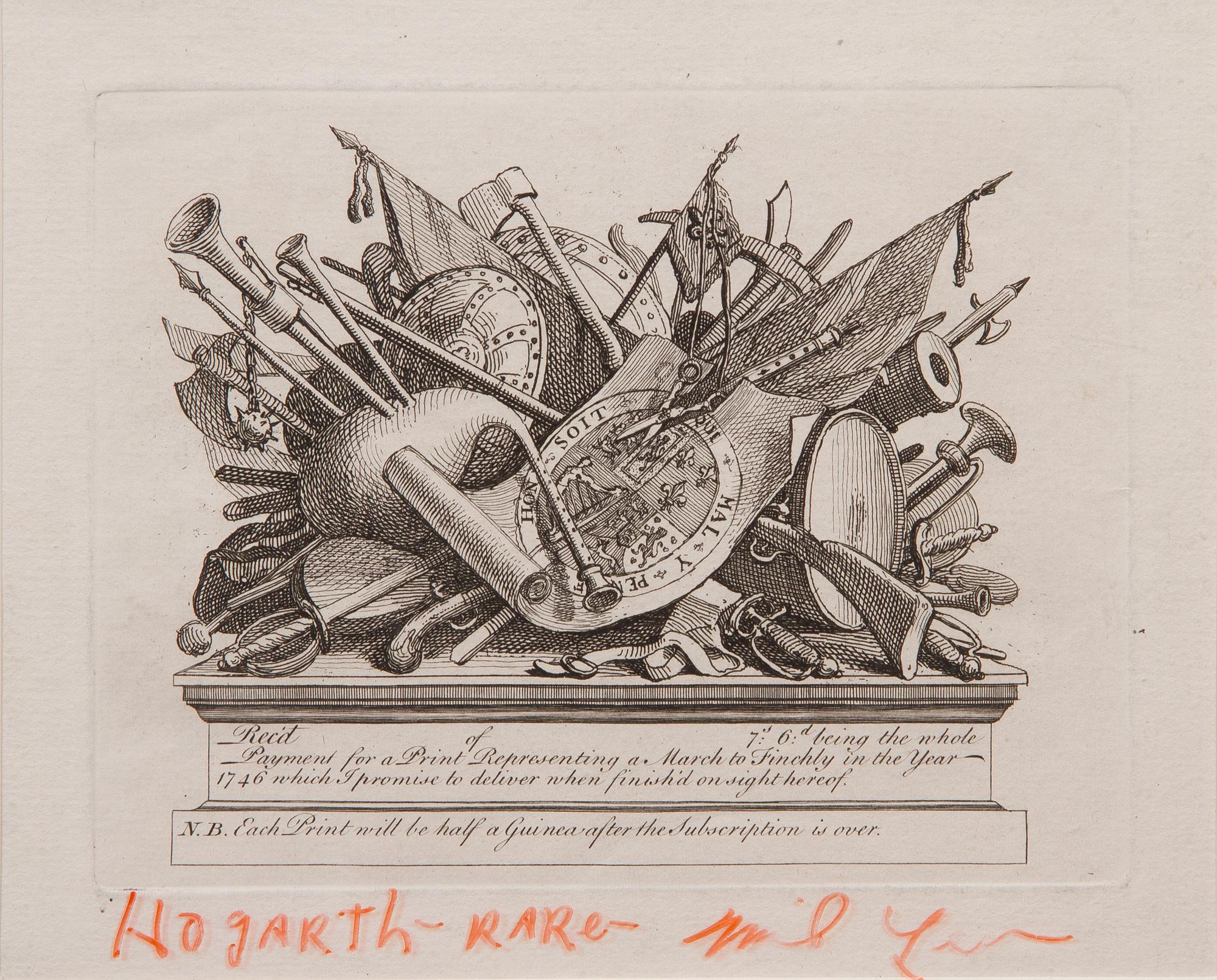 A Group of Six English and American Engravings, Size of largest 25 1/4 x 22 1/4 inches.