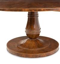 A Biedermeier Satinwood Inlaid Mahogany Tilt-Top Breakfast Table